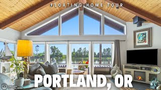 Floating Home on Multnomah Channel with Workshop and Boat Parking – Views of Sauvie Island Portland [upl. by Kauslick]