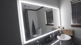 LED Mirror  How to install  Review [upl. by Levinson533]