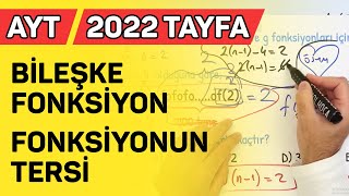 BİLEŞKE FONKSİYON  FONKSİYONUN TERSİ AYT2O21 [upl. by Daryle]