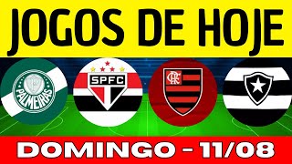 JOGOS DE HOJE  BRASILEIRÃO 2024  DESTE DOMINGO 11082024  JOGOS DO CAMPEONATO BRASILEIRO [upl. by Gabbert]