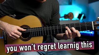 GUITAR LESSON Simple Melody on a Classical Guitar [upl. by Arlan]