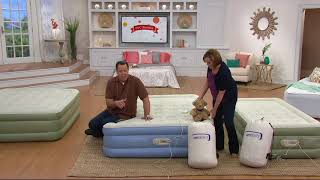 AeroBed 18quot Elevated Air Mattress w Antimicrobial Sleep Surface on QVC [upl. by Atin]