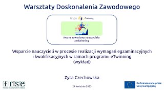 24042023  Wsparcie nauczycieli w procesie realizacji wymagań egzaminacyjnych i kwalifikacyjnych [upl. by Senskell]