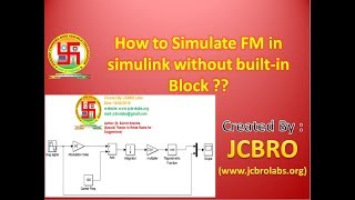 How to simulate FM without built in FM box in Matlab Simulink [upl. by Cosme174]