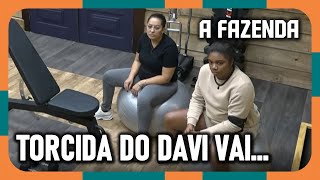 A FAZENDA 2024 Raquel Brito fala sobre torcida de Davi quotEles vão pra cimaquot AFazenda16 [upl. by Syxela]