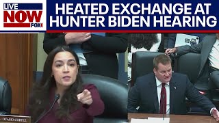 Hunter Biden hearing Tony Bobulinski testifies AOC gets heated  LiveNOW from FOX [upl. by Eldwun]