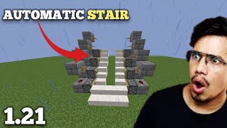 How to automatic stairs in minecraft 121 [upl. by Adnertal]