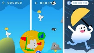 Cloud umbrella ☂️ Google offline game  Google offline game short [upl. by Bindman]