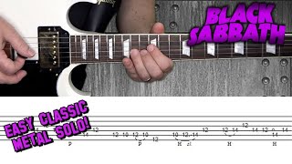 Black Sabbath  Paranoid  Guitar Solo Lesson with Tabs 🤘🎸 [upl. by Adnohser496]