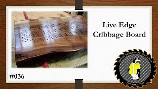 Live Edge Cribbage Board 036 [upl. by Burack16]