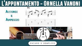 Lappuntamento Ornella Vanoni  Tutorial Canzone Chitarra  Parte 1 [upl. by Mather]