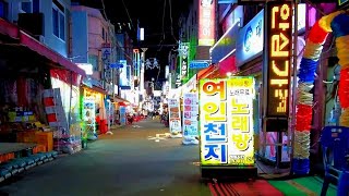 A weekday evening walk in Nampodong Busan 4K Korea Walking Tours TV [upl. by Atrim]