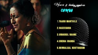 Harris jayaraj and bombay jayashree combo✨️  Top 5 songs  harrisjayarajmusical bombayjayashree [upl. by Aihcela223]