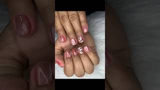 cat eye flower nail artviralvideo nails freehandnails freehandnailart nailtech nailart [upl. by Aimal]