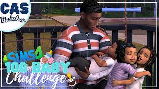 Makeovers for the Twin’s Mase and Linc 😮‍💨🍼  100 Baby Challenge  The Sims 4 CAS [upl. by Brandea]