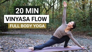 20 Min Vinyasa Yoga Flow  Full Body Yoga for Strength amp Flexibility [upl. by Ellehcirt574]