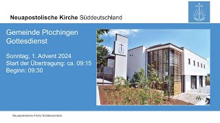 NAK Plochingen Gottesdienst am Sonntag 1 Advent 2024 [upl. by Feliks]