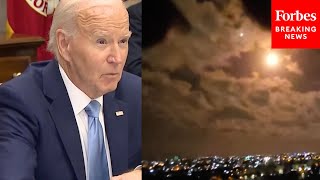 BREAKING NEWS Biden Forcefully Condemns Irans Missile Attack On Israel [upl. by Jasun]