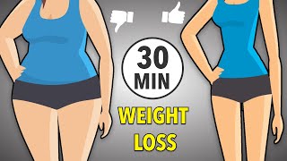 30MIN WEIGHT LOSS  FULL BODY HIIT WORKOUT [upl. by Previdi]