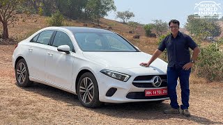 Mercedes Benz A Class Limo  Detailed road test review  Motorworld India [upl. by Beauchamp207]