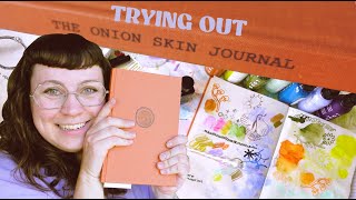 Trying Out An Onion Skin Journal ✎ [upl. by Anesuza]