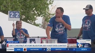 Joey Chestnut at Pop Goes the Fort [upl. by Panthia]