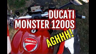 Ducati Monster 1200 S  Review ride and walkabout [upl. by Lewak261]