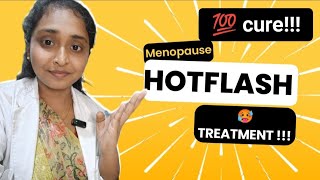 HOT flashes 🥵💯💯 treatment hotflashes menopause obgynneetpg [upl. by Aerised322]