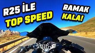 R25 İLE TOP SPEEDE RAMAK KALA 🏍️💨 MOTOVLOG 5 [upl. by Duwad]