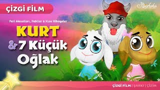 Adisebaba Çizgi Film Masallar  Kurt ve 7 Küçük Oğlak [upl. by Ellebyam639]