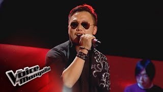 BayarjargalTs  quotWay down we goquot  Blind Audition  The Voice of Mongolia 2018 [upl. by Ahtamat]