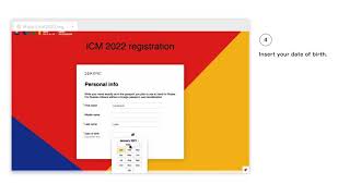 How to register on the ICM 2022 website [upl. by Ayres807]