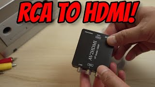 BUDGET AV to HDMI Converter  RCA to HDMI Adapter [upl. by Mike]