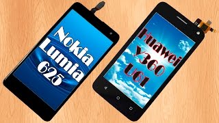 Тачскрины или сенсорные экраны для смартфонов Nokia Lumia 625 и Huawei Y360U61 с Aliexpress [upl. by Nairrod]