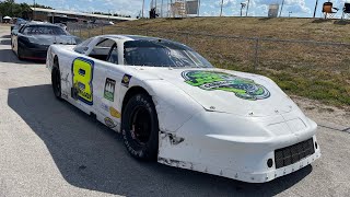 Auburndale Speedway Super Late Model Twin 50 1 Chase Lovelady 5424 [upl. by Silera619]