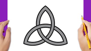 How to draw a triquetra symbol [upl. by Rasmussen]