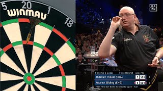 HIGHLIGHTS  Thibault Tricole vs Andrew Gilding  PDC European Tour 6 [upl. by Nickelsen436]