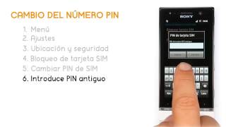 Tutorial Sony Xperia U Cambio de PIN Jazztel [upl. by Modern562]