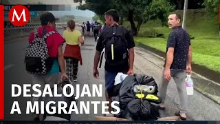 Comunidad de migrantes venezolanos son desalojados tras denuncias de vecinos en Chiapas [upl. by Bacon]