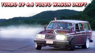 The Turbo 2v Volvo Wagon is Drifting better than ever  A day full of ride alongs [upl. by Anawaj]