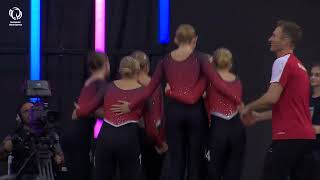 Denmark  2024 TeamGym European silver medallists junior womens team [upl. by Yentirb]