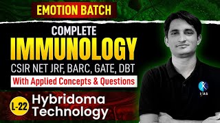 Hybridoma Technology  Complete Immunology  CSIR NET Dec 2024  L22  IFAS [upl. by Harihs477]