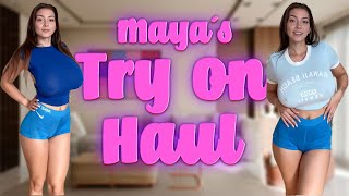 4K GET READY WITH ME TRY ON HAUL TRANSPARENT TOPS WITH MAYA [upl. by Gun]