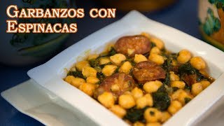 Receta de Garbanzos con Espinacas [upl. by Haibot]