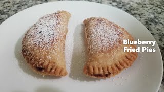 Blueberry Fried Pies Recipe  Easy Hand Pie [upl. by Elleraj]