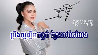 គ្មានផ្លូវ ភ្លេងសុទ្ធ Piano  បទស្រី​ ចិនស្រីនាង  Kmean Phlov Karaoke [upl. by Tavish]