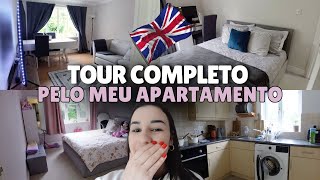 TOUR DETALHADO PELO MEU APARTAMENTO 🏠 NA INGLATERRA  COMPRAS DE SUPERMERCADO PARA A SEMANA 🛒🇬🇧 [upl. by Lateh324]