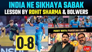 India give cricketing lesson to clueless Pakistan absolute dominance by Rohit Sharma bolwers [upl. by Pierrepont963]