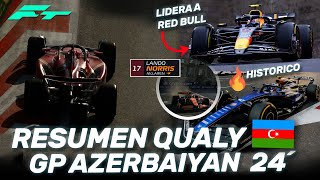 ¡¡PIFIA de NORRIS CHECO y COLAPINTO BRILLAN EXHIBICION LECL– RESUMEN QUALY GP AZERBAIYAN F1 2024 [upl. by Brietta]