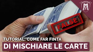 TUTORIAL COME FAR FINTA DI MISCHIARE LE CARTE [upl. by Sundstrom]